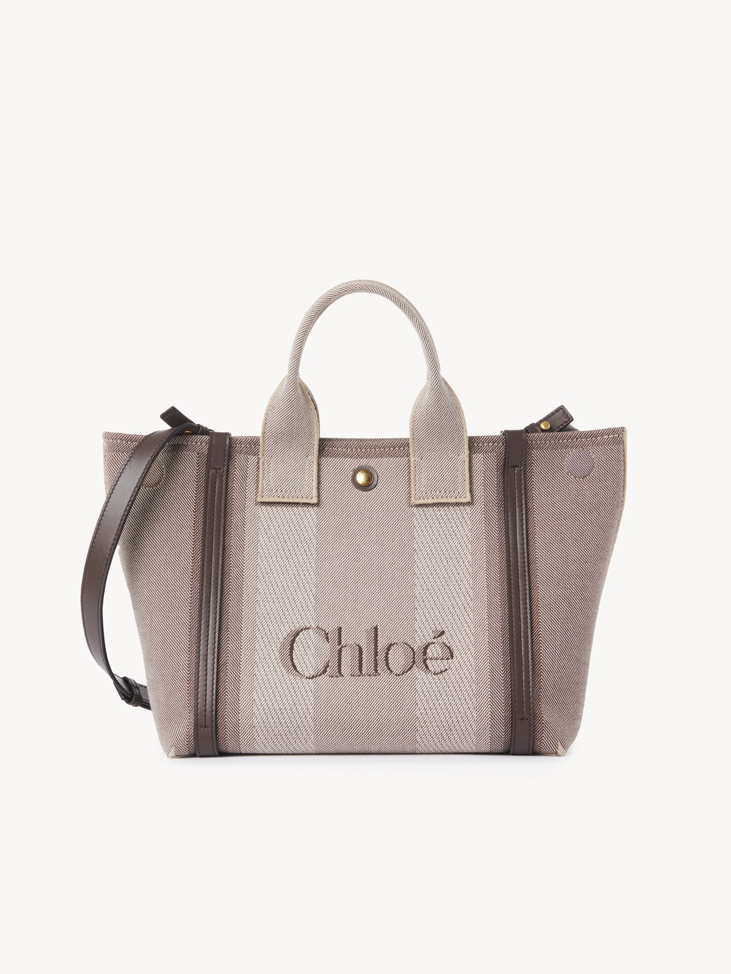 Small Chloé Carry tote bag in canvas - 8