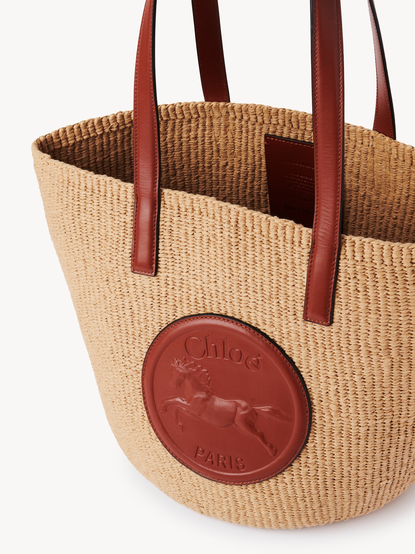 Large Horse Medal Basket in natural fibres - 13