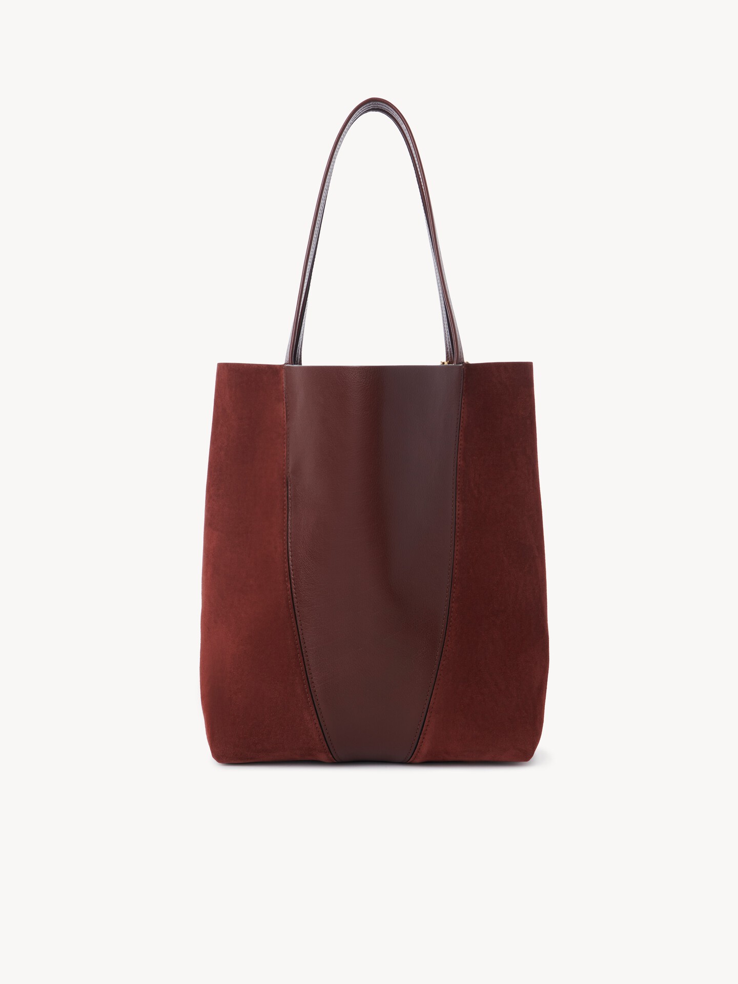 Chloé Spin tote bag in grained & suede leather - 4