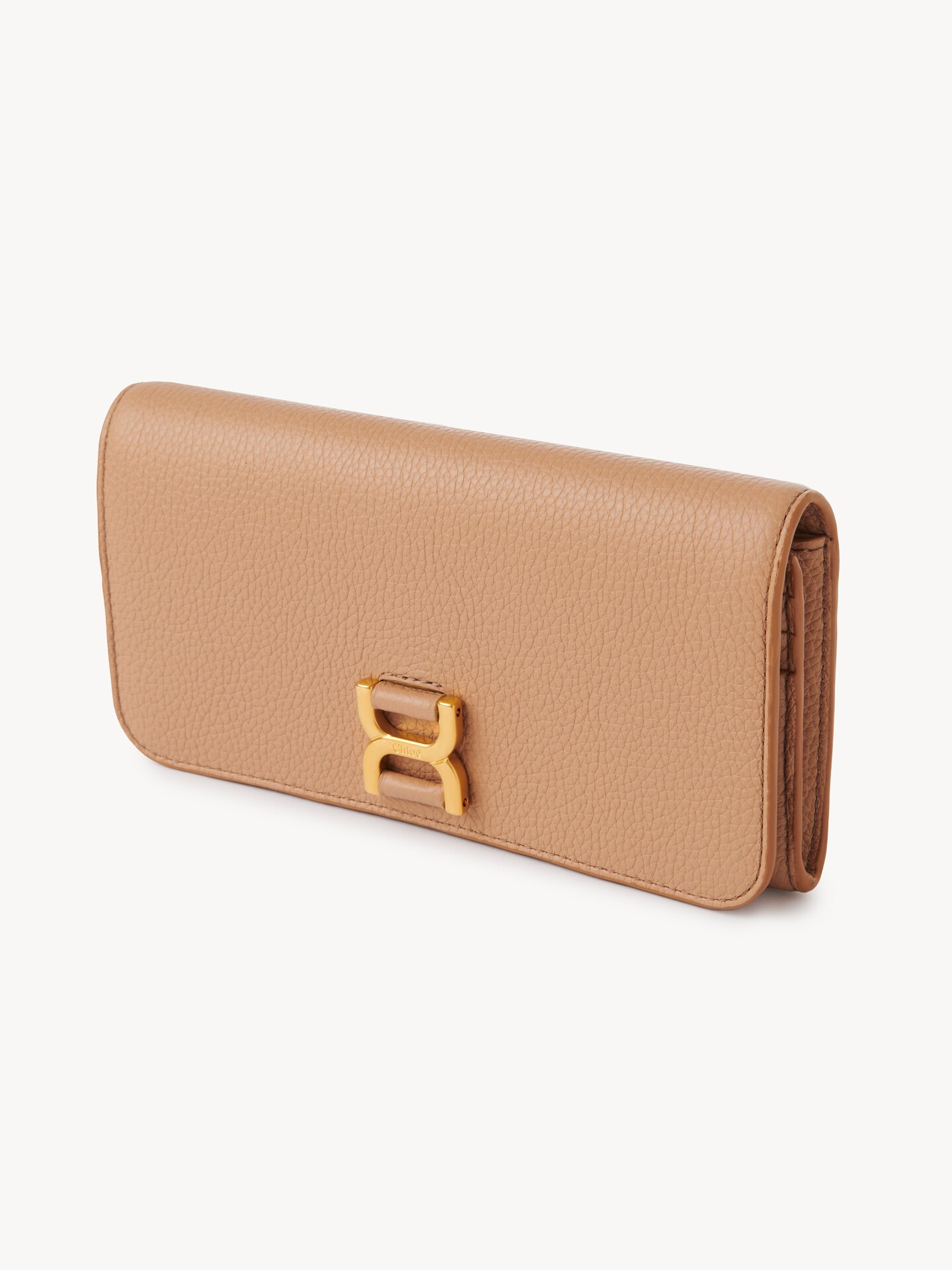 Marcie long wallet with flap in grained leather - 7