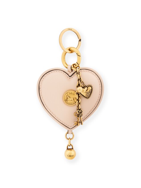 Chlo&eacute; Symbols Heart bag charm in soft leather
