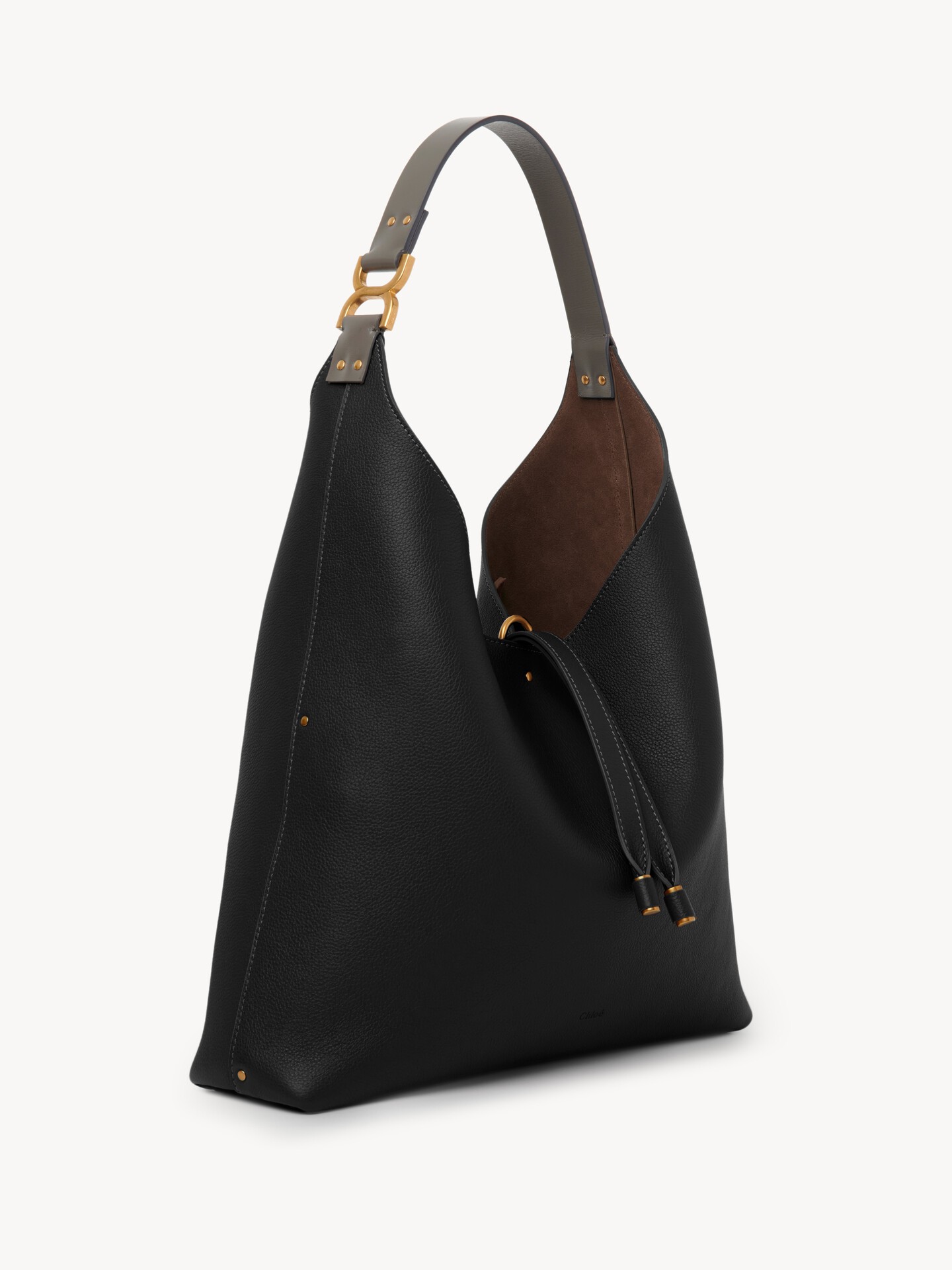 Marcie hobo bag in grained leather - 7