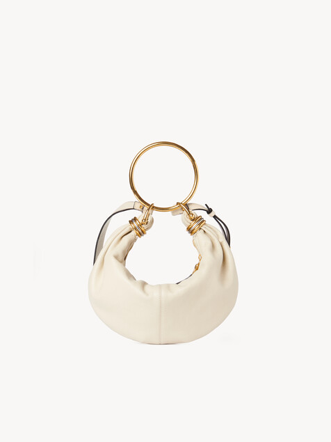 Small Bracelet Hobo bag in grained leather