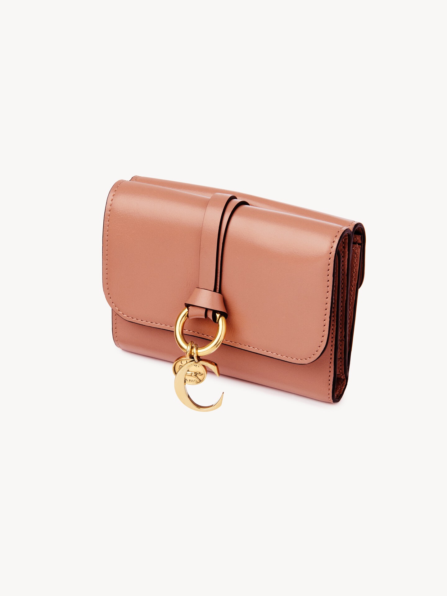Small Alphabet tri-fold in shiny leather - 7