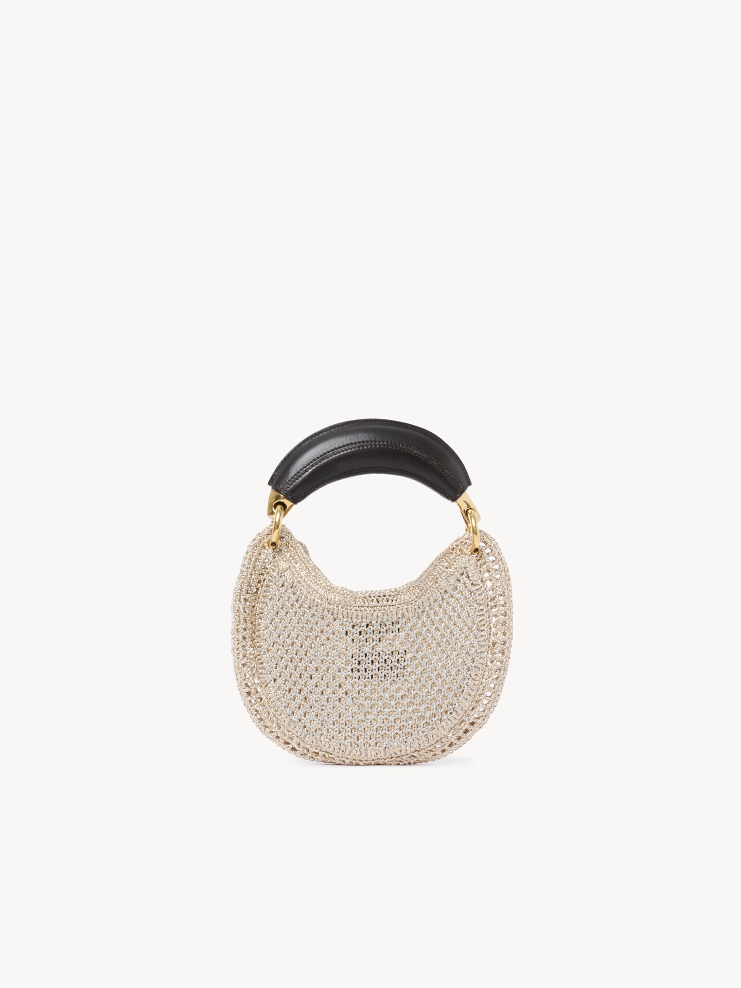 Mini Summer Banana hobo bag in glitter crochet - 5