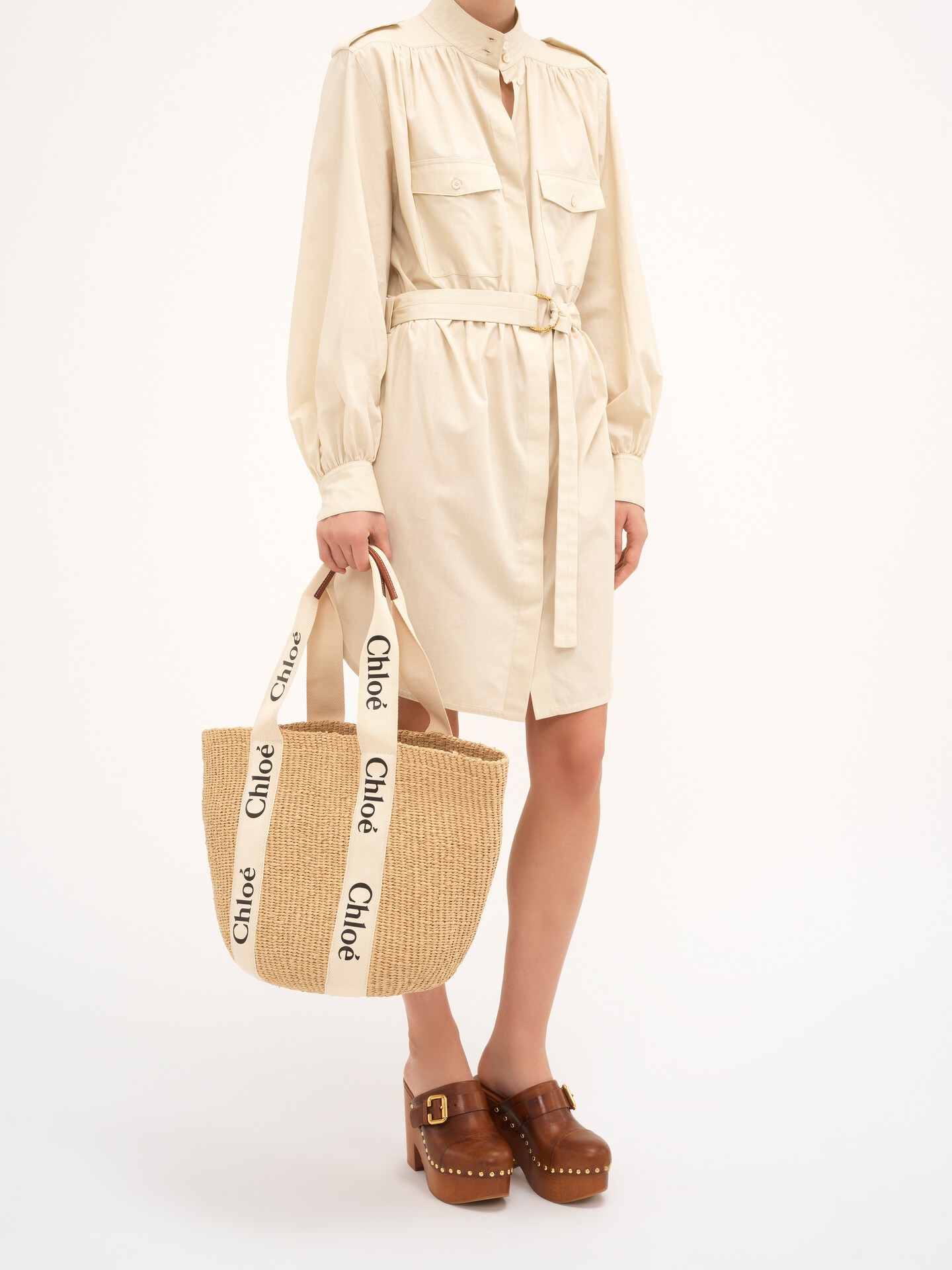 Large Woody basket in natural fibers - 7