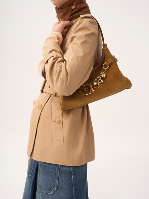 Chloé Charms hobo bag in suede leather