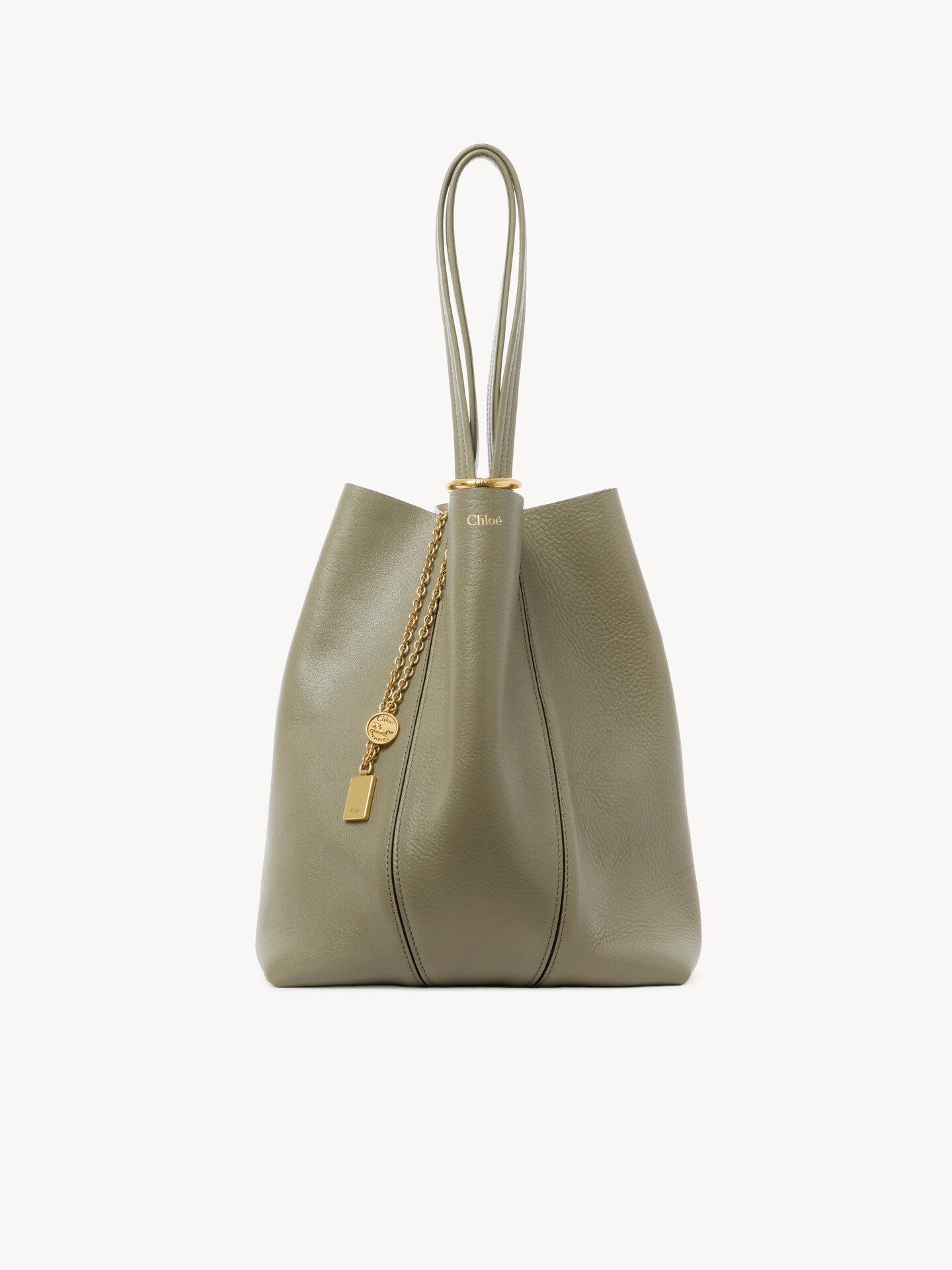 Chlo&eacute; Spin tote bag in grained leather - 2