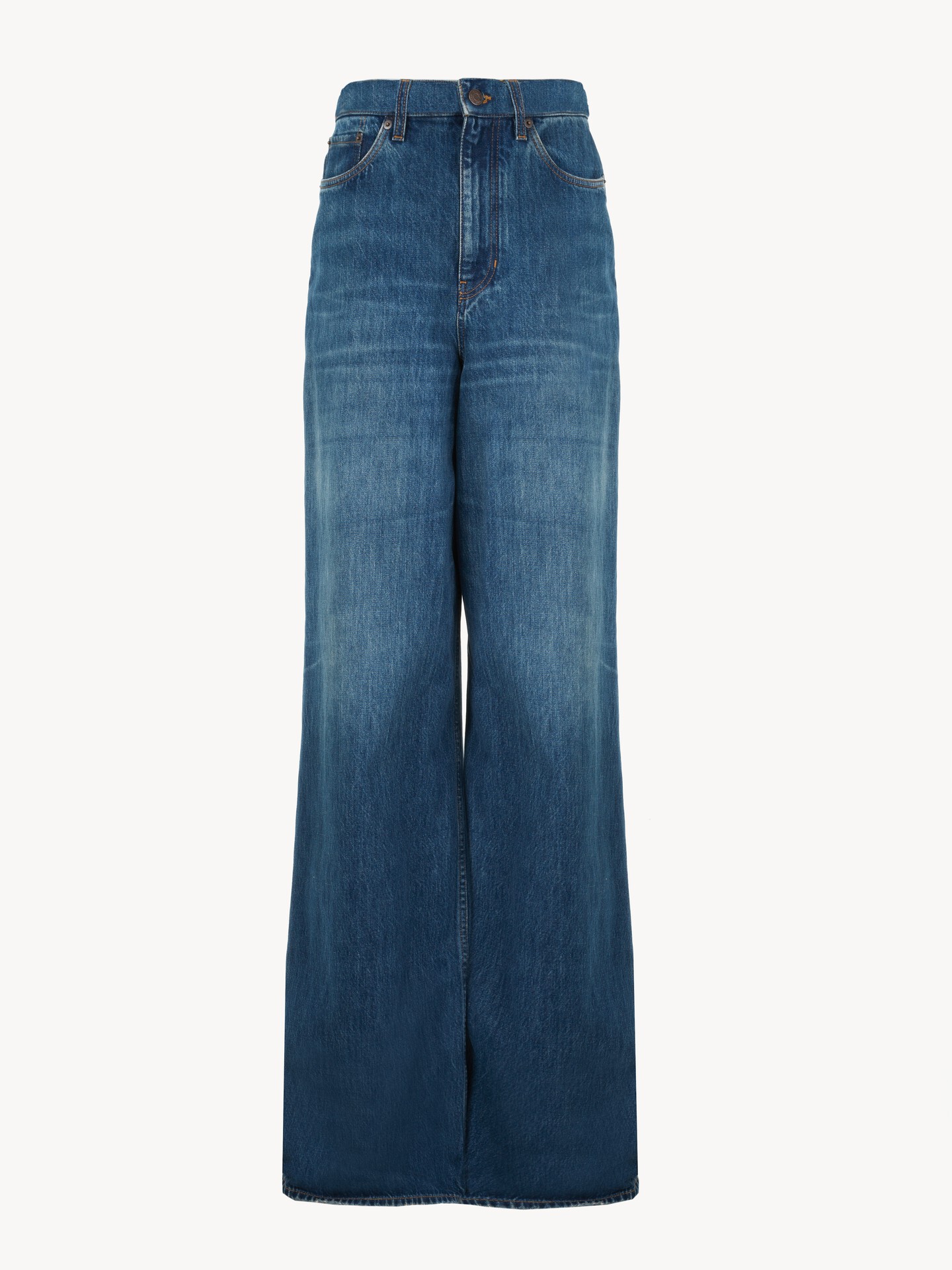 Wide-leg jeans in denim - 2
