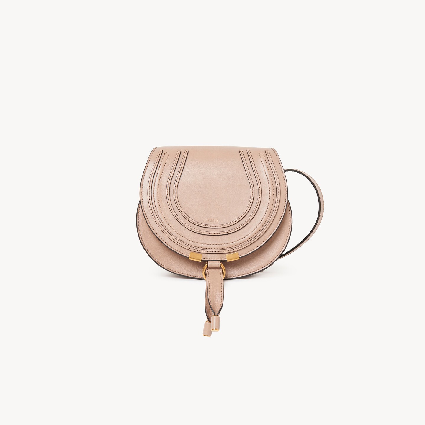 Small Marcie saddle bag in shiny leather - 9