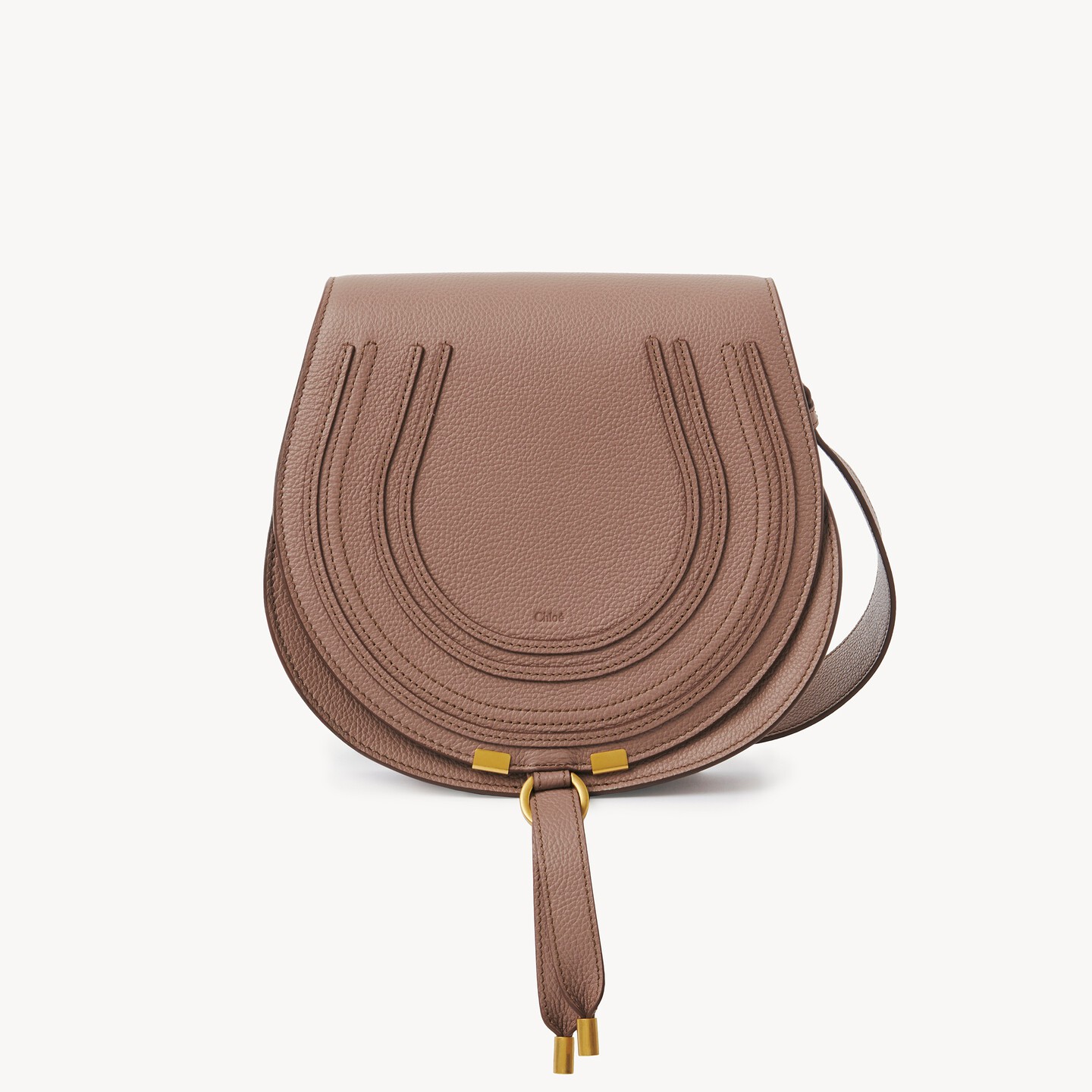 Marcie saddle bag in grained leather - 9