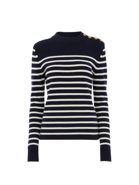 Sailor sweater in wool & cashmere knit