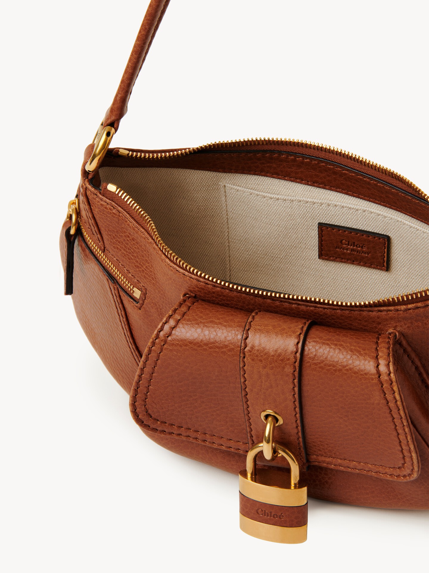 The 99 shoulder bag in grained leather - 4