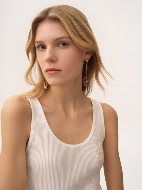 The Chlo&eacute; Letters earrings