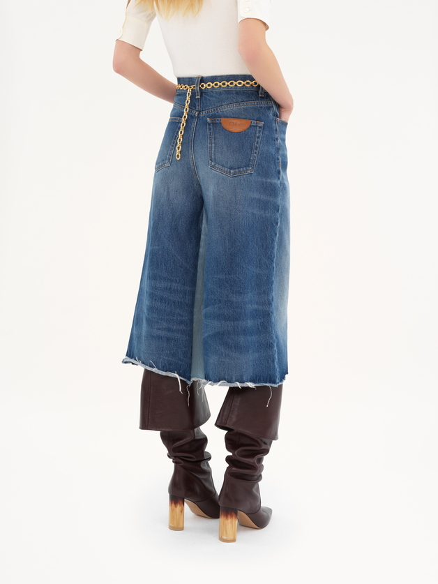 Bermuda shorts in denim patchwork - 5