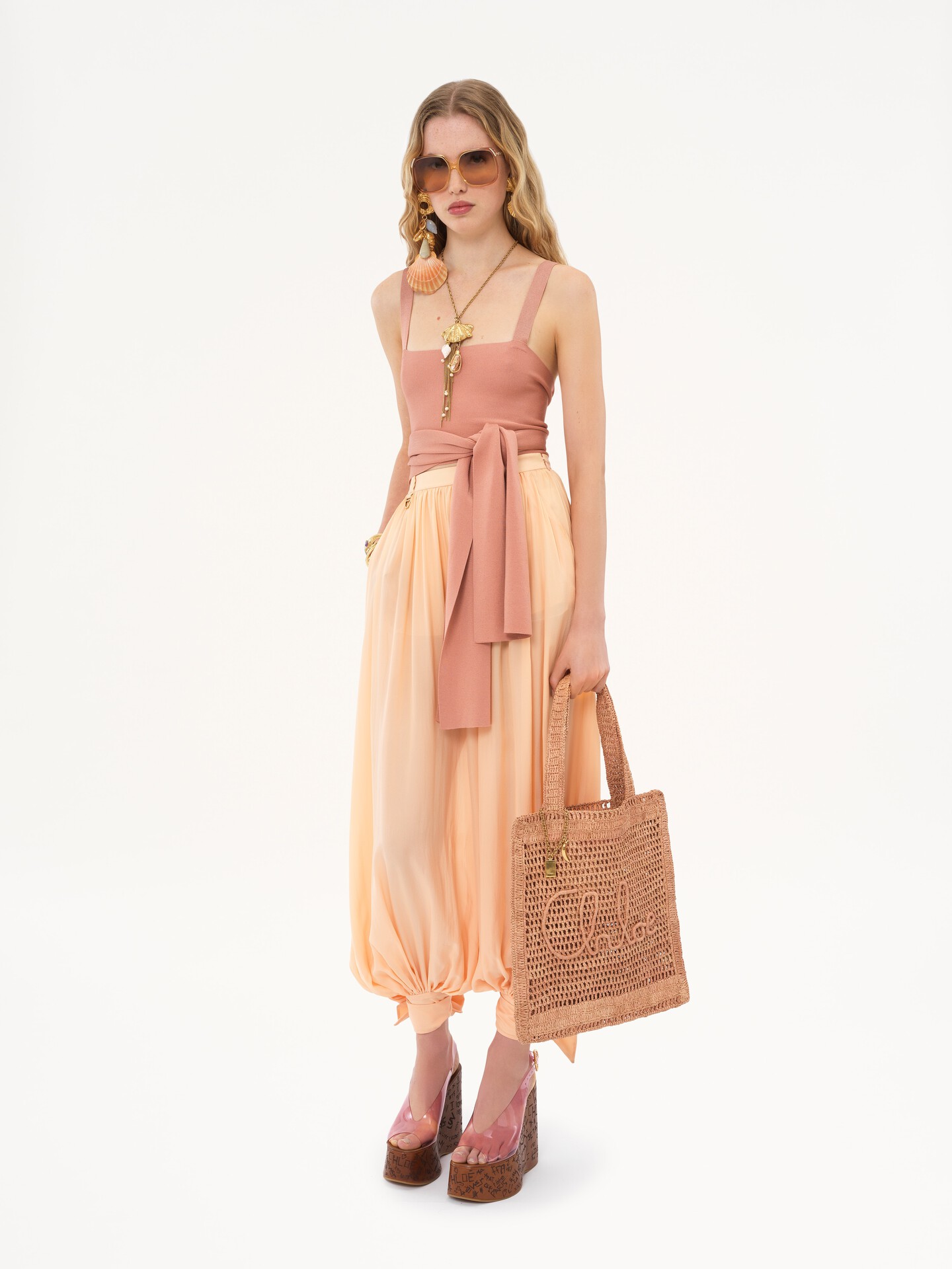 Summer Banana tote bag in raffia - 10