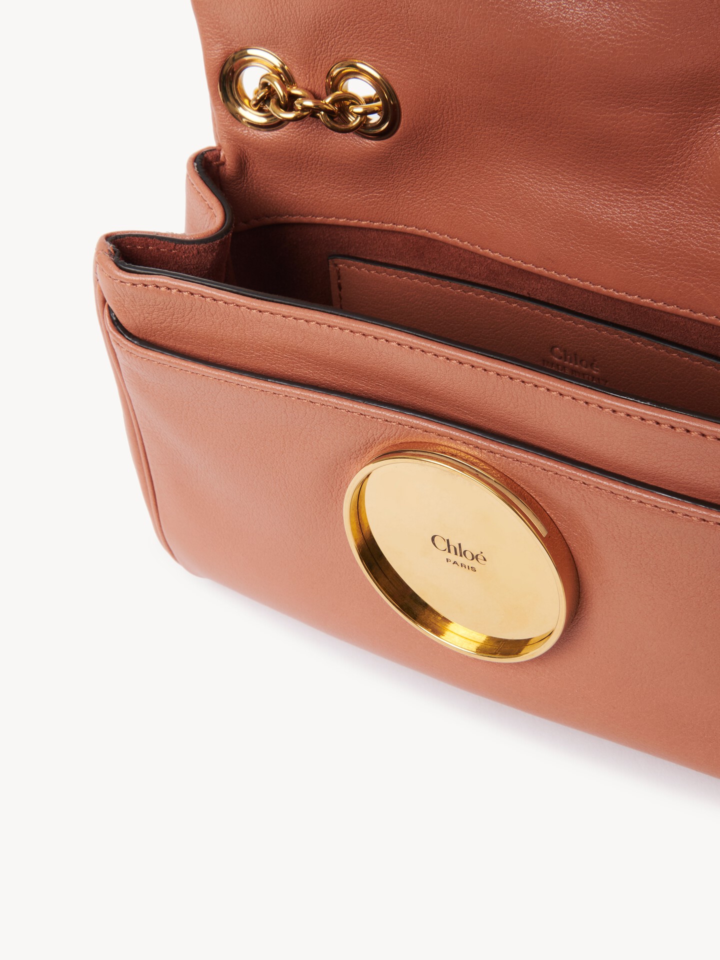 Small Chloé Heritage shoulder bag in grained leather - 7
