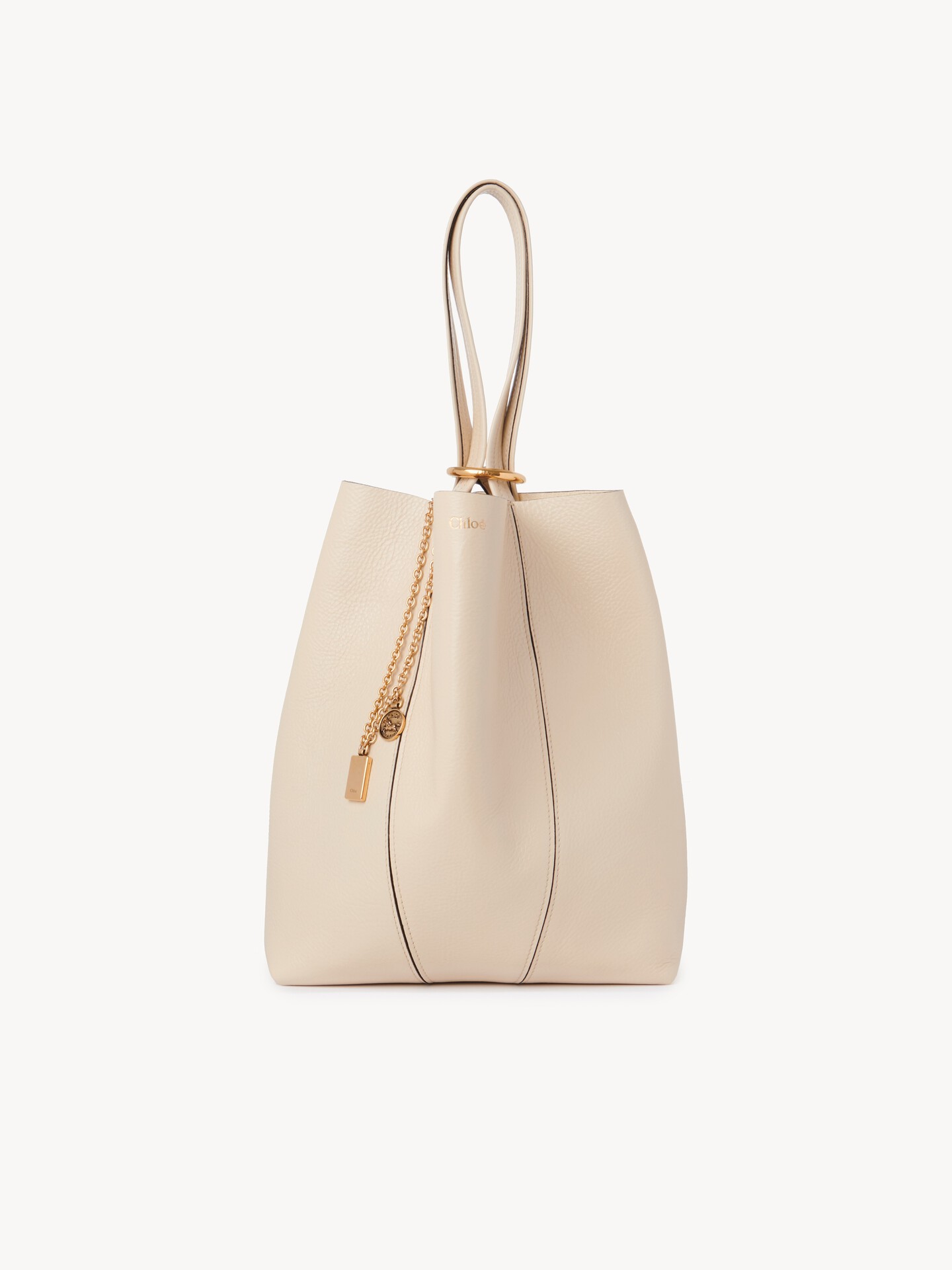 Chloé Spin tote bag in grained leather - 8