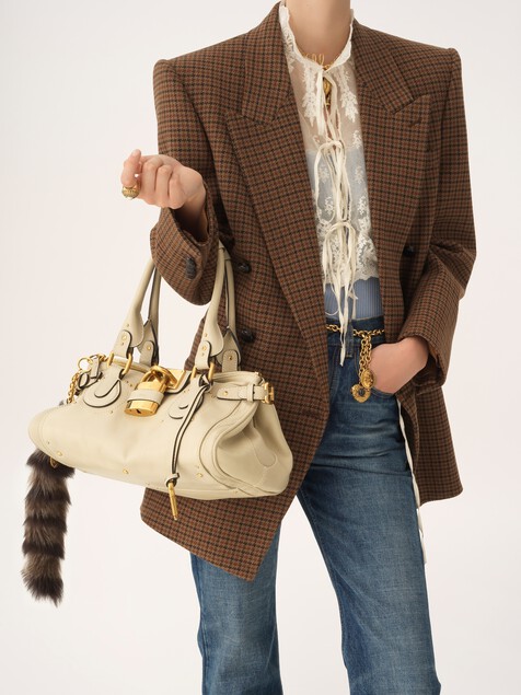 Paddington bag in grained leather