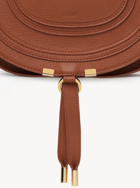 Marcie saddle bag grained leather
