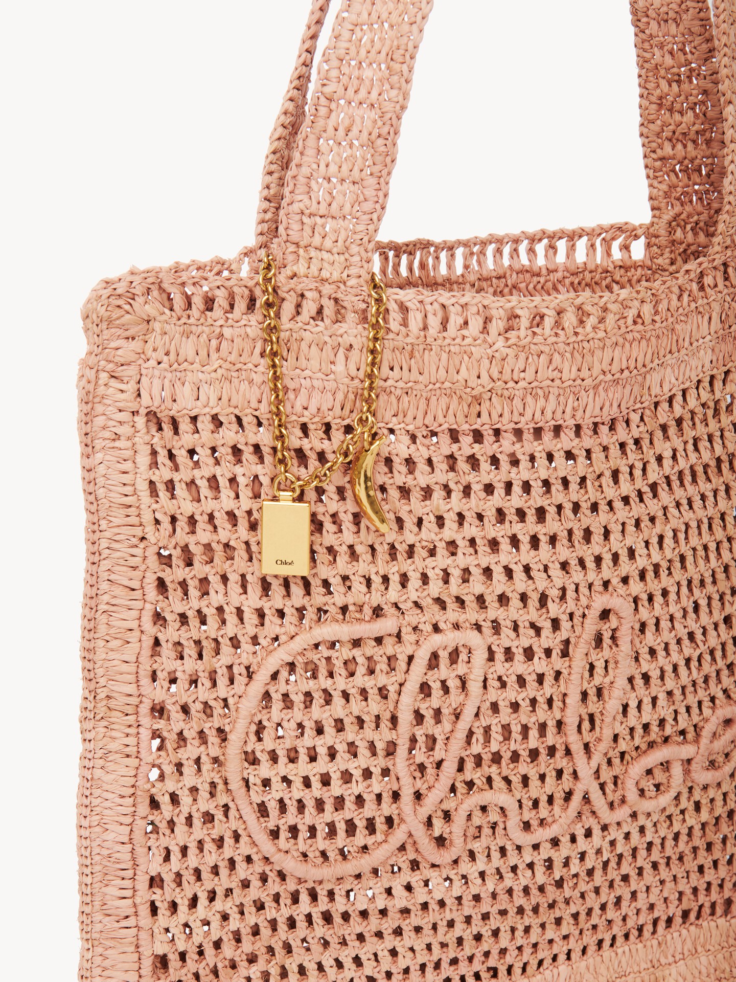 Summer Banana tote bag in raffia - 9