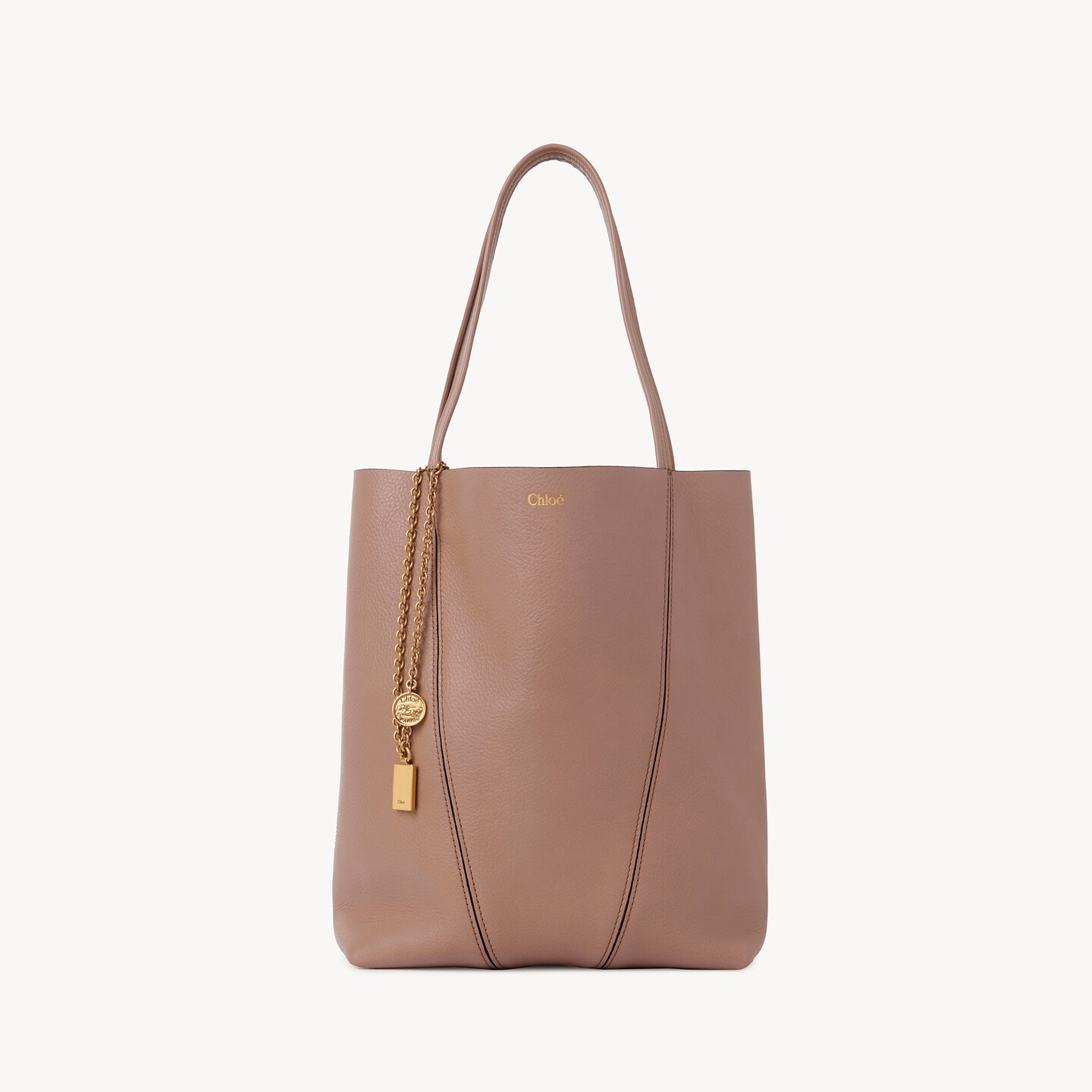 Chlo&eacute; Spin tote bag in grained leather - 8