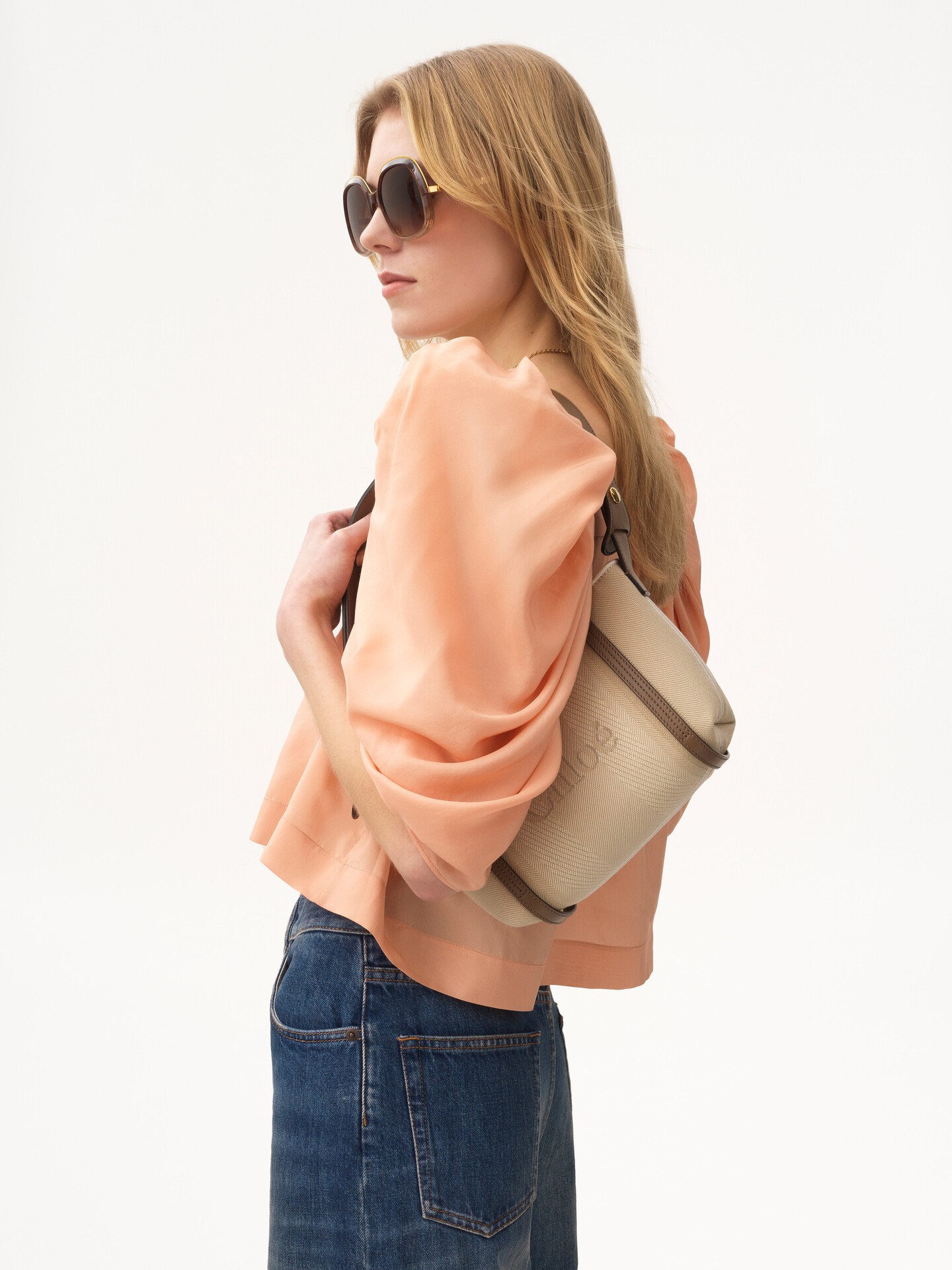 Chlo&eacute; Carry shoulder bag in canvas - 3