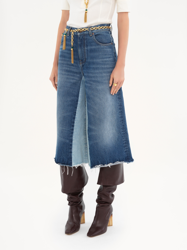 Bermuda shorts in denim patchwork - 4