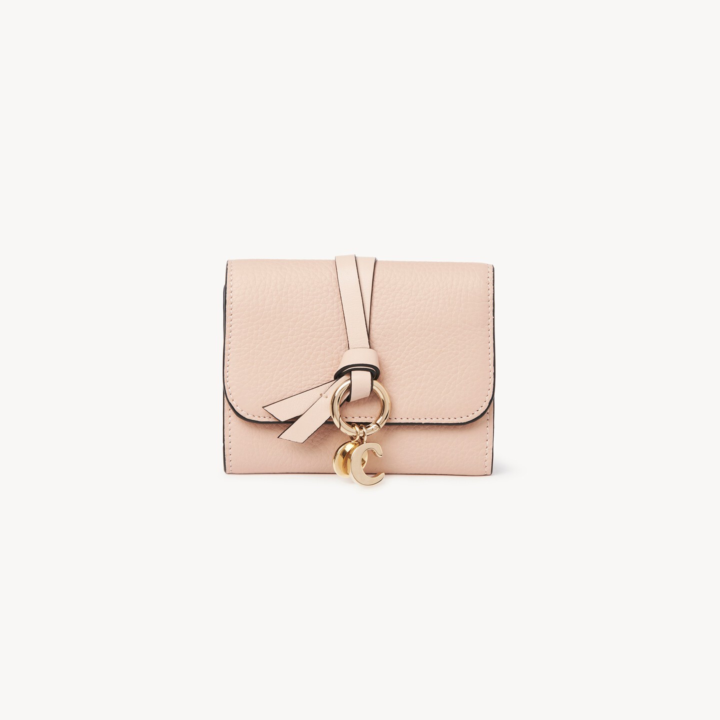 Small Alphabet tri-fold in grained leather - 5