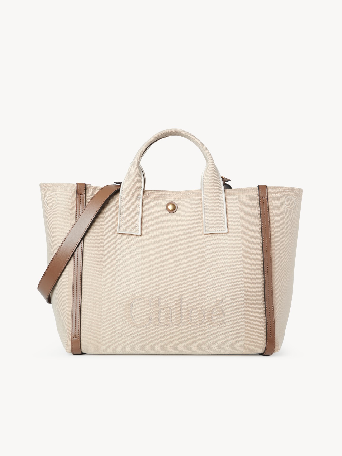 Chlo&eacute; Carry tote bag in canvas - 7