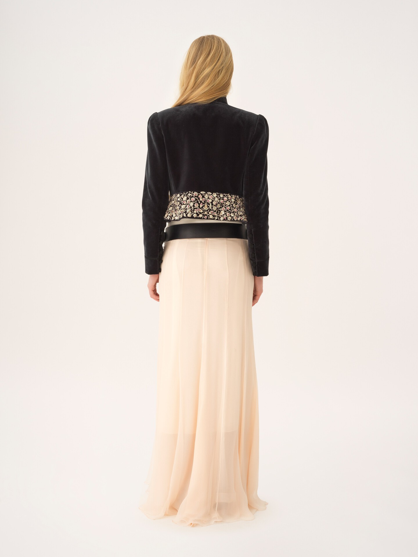 Fitted Spencer jacket in velvet - 6