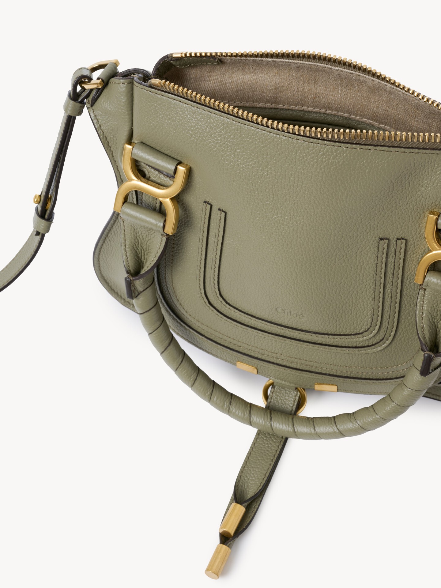 Small Marcie bag in grained leather - 6