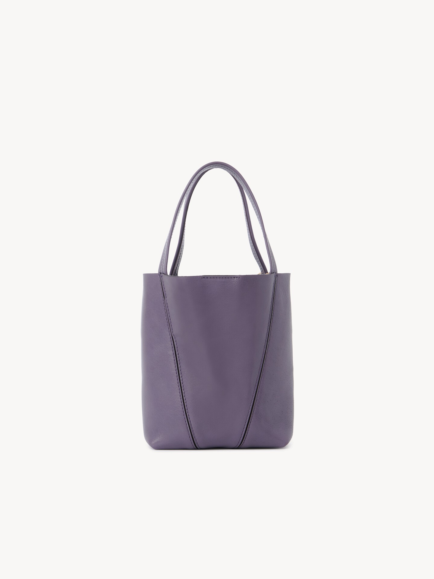 Small Chlo&eacute; Spin tote bag in grained leather - 4