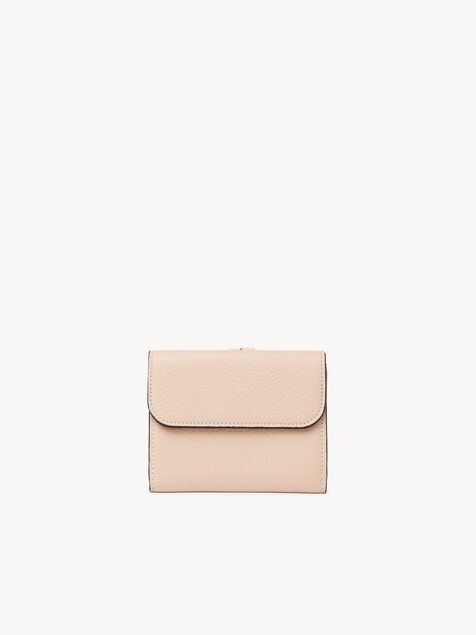Small Alphabet tri-fold in grained leather