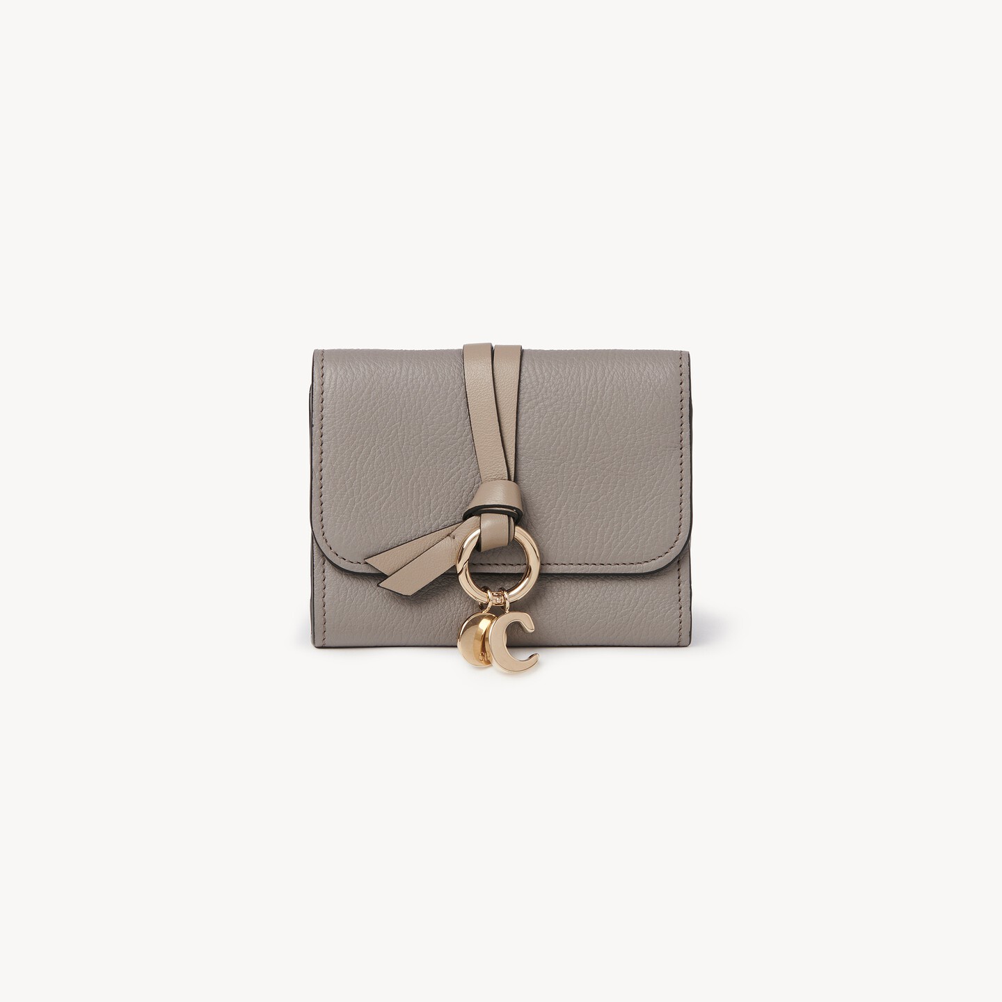 Small Alphabet tri-fold in grained leather - 6