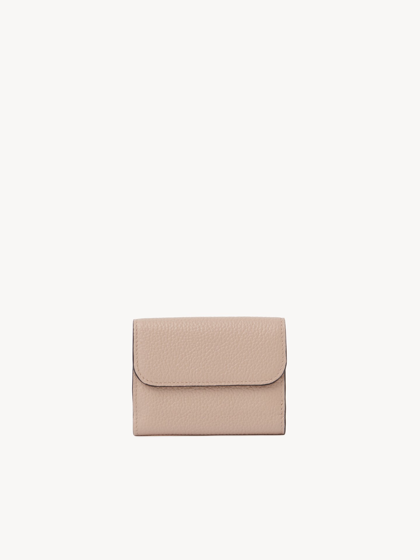Mini Alphabet tri-fold in grained leather - 4