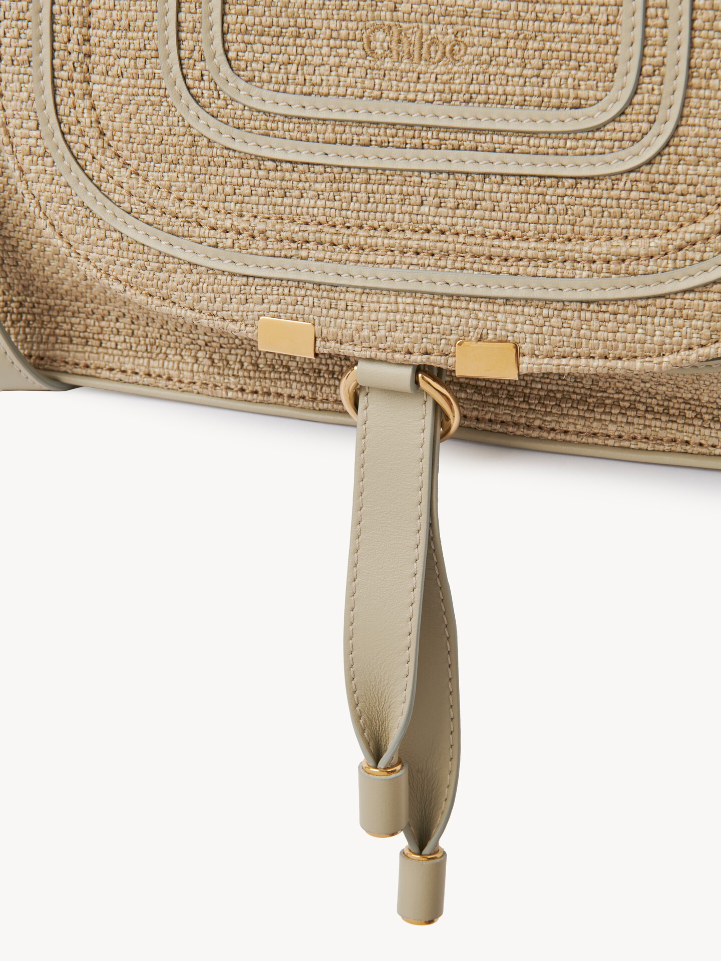 Small Marcie bag in raffia-effect fibres - 6
