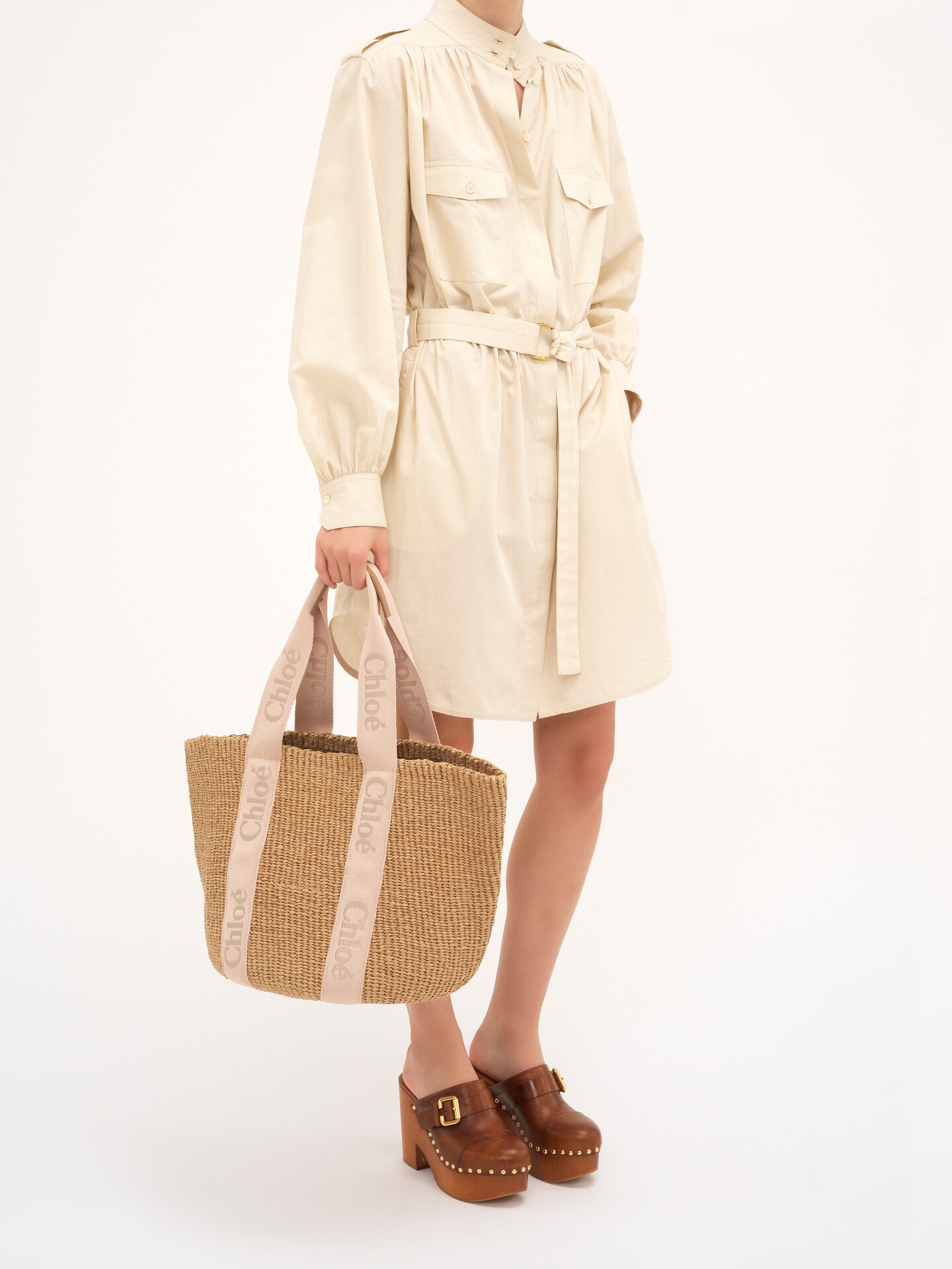 Large Woody basket in natural fibres - 4