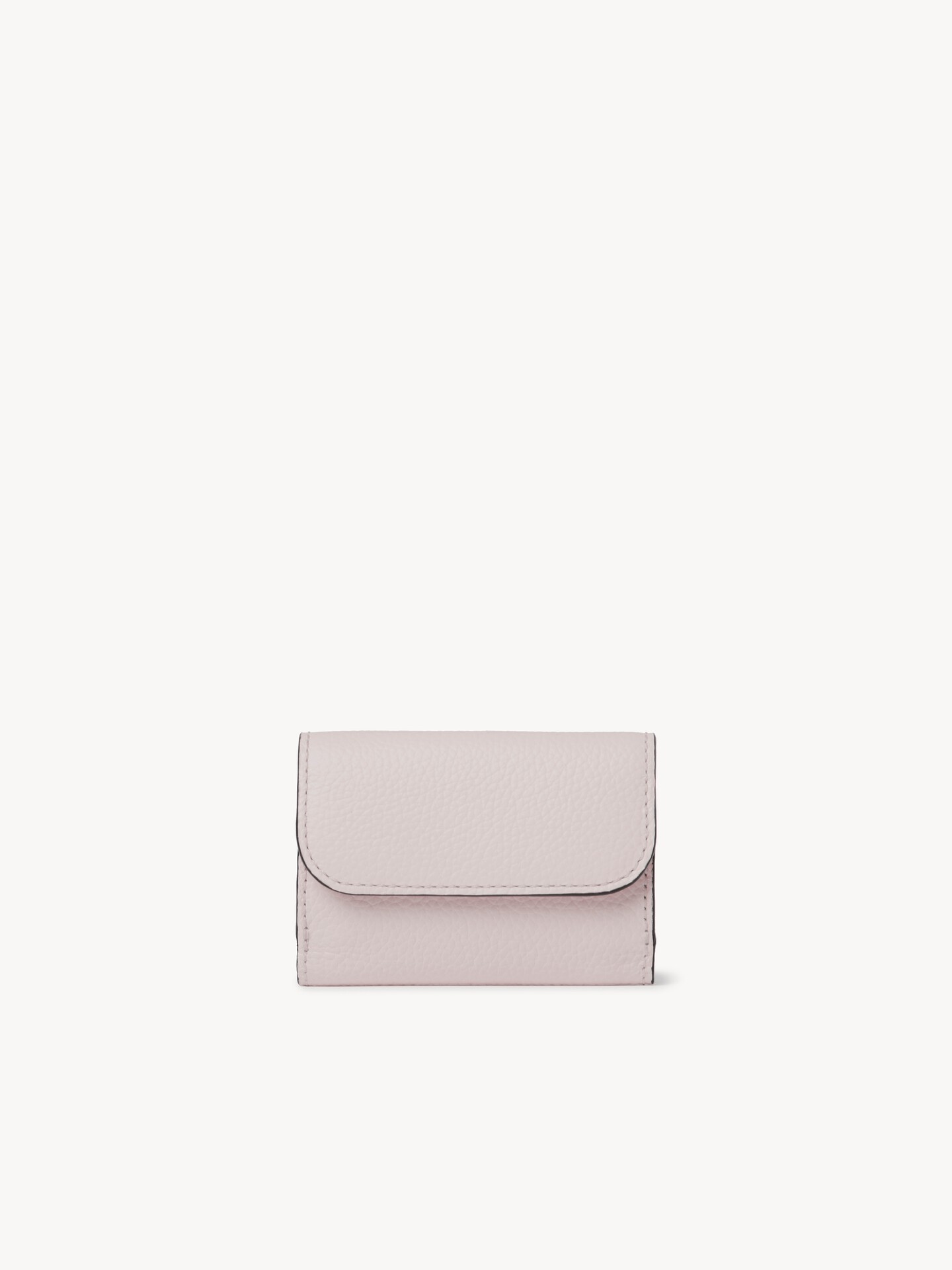 Mini Alphabet tri-fold in grained leather - 5