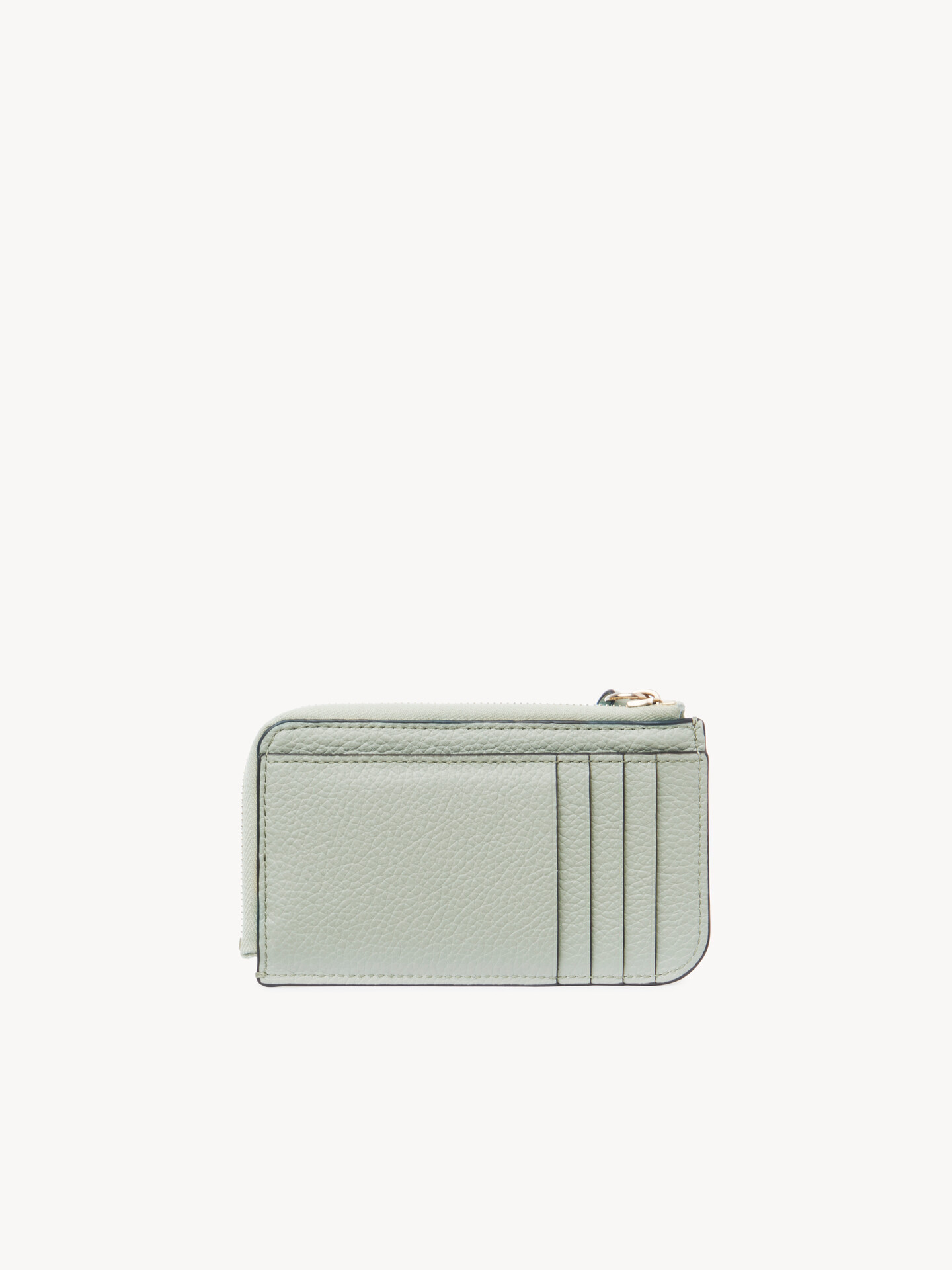 Alphabet wallet in grained leather - 5