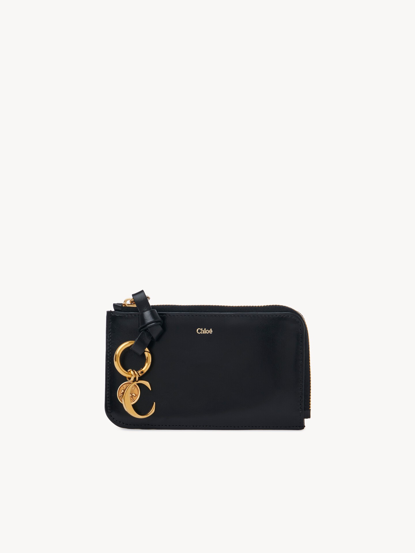 Alphabet wallet in shiny leather - 1