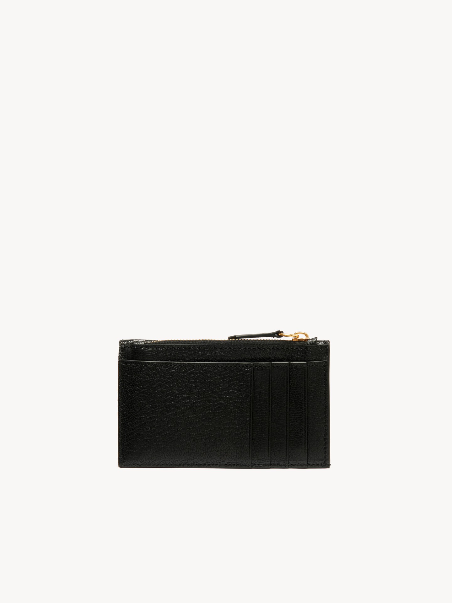 Small Envelope purse with card slots in grained leather - 4