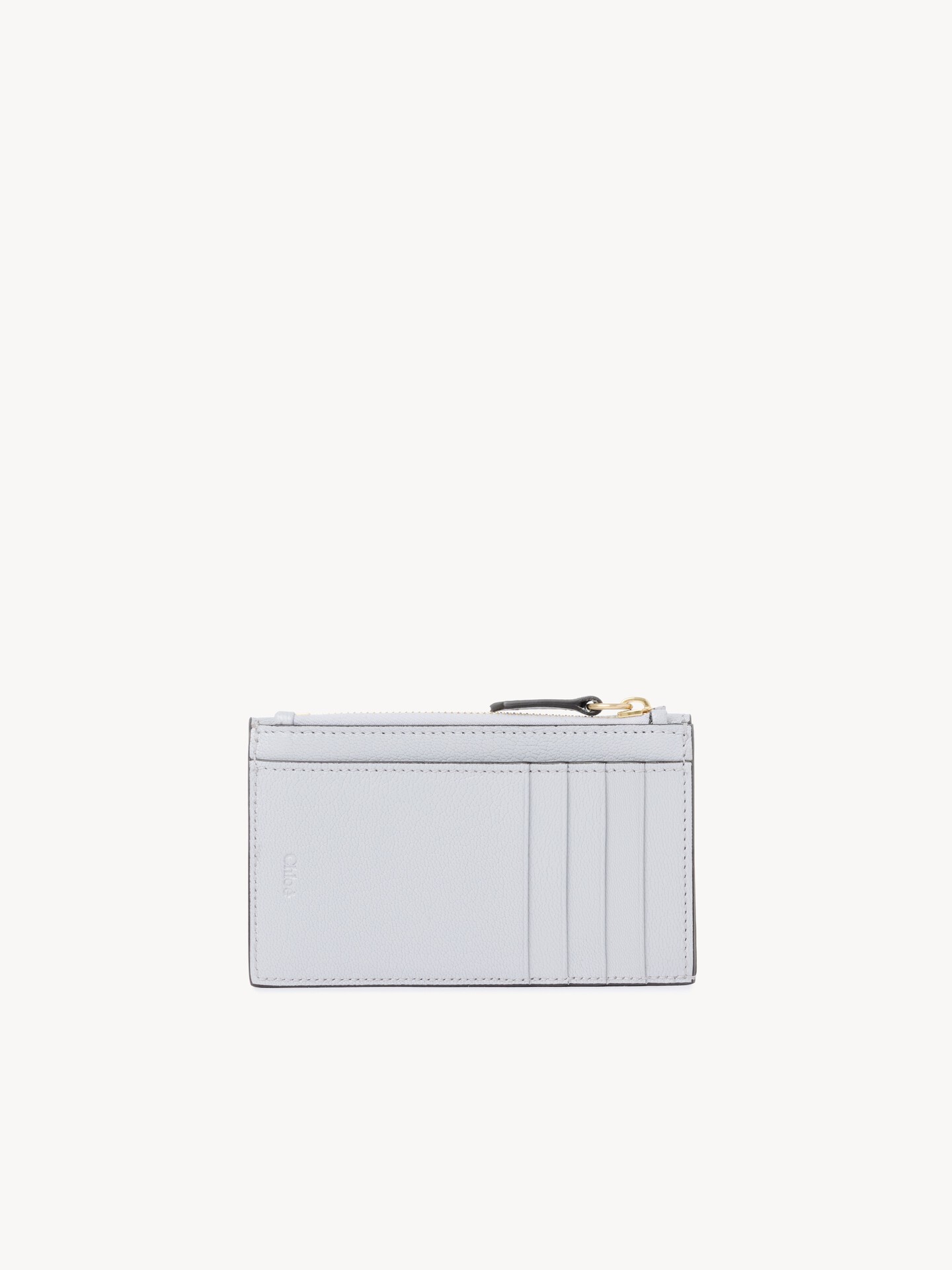 Small Envelope purse with card slots in grained leather - 4