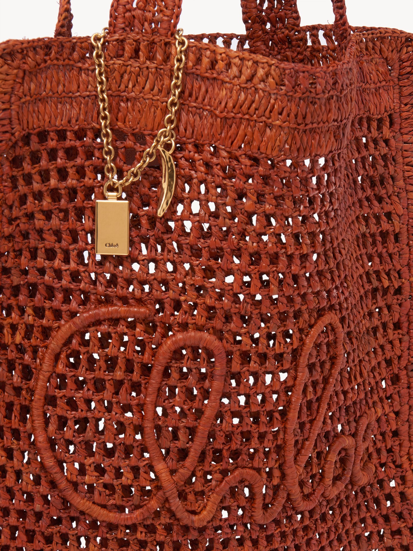 Summer Banana tote bag in raffia - 9
