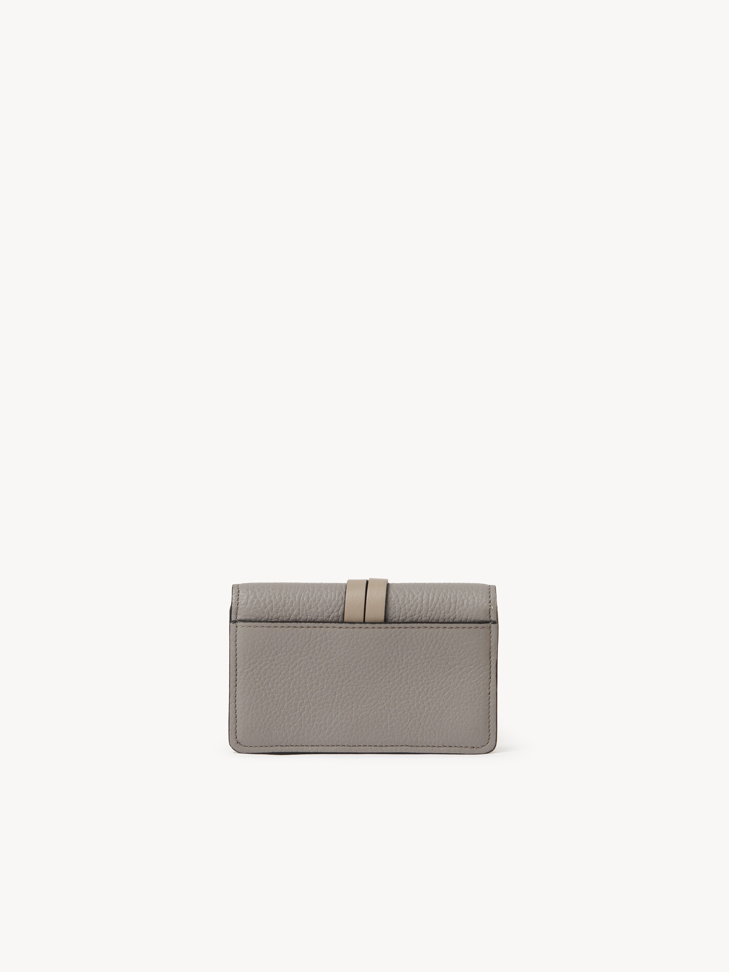 Alphabet card holder in grained leather - 3
