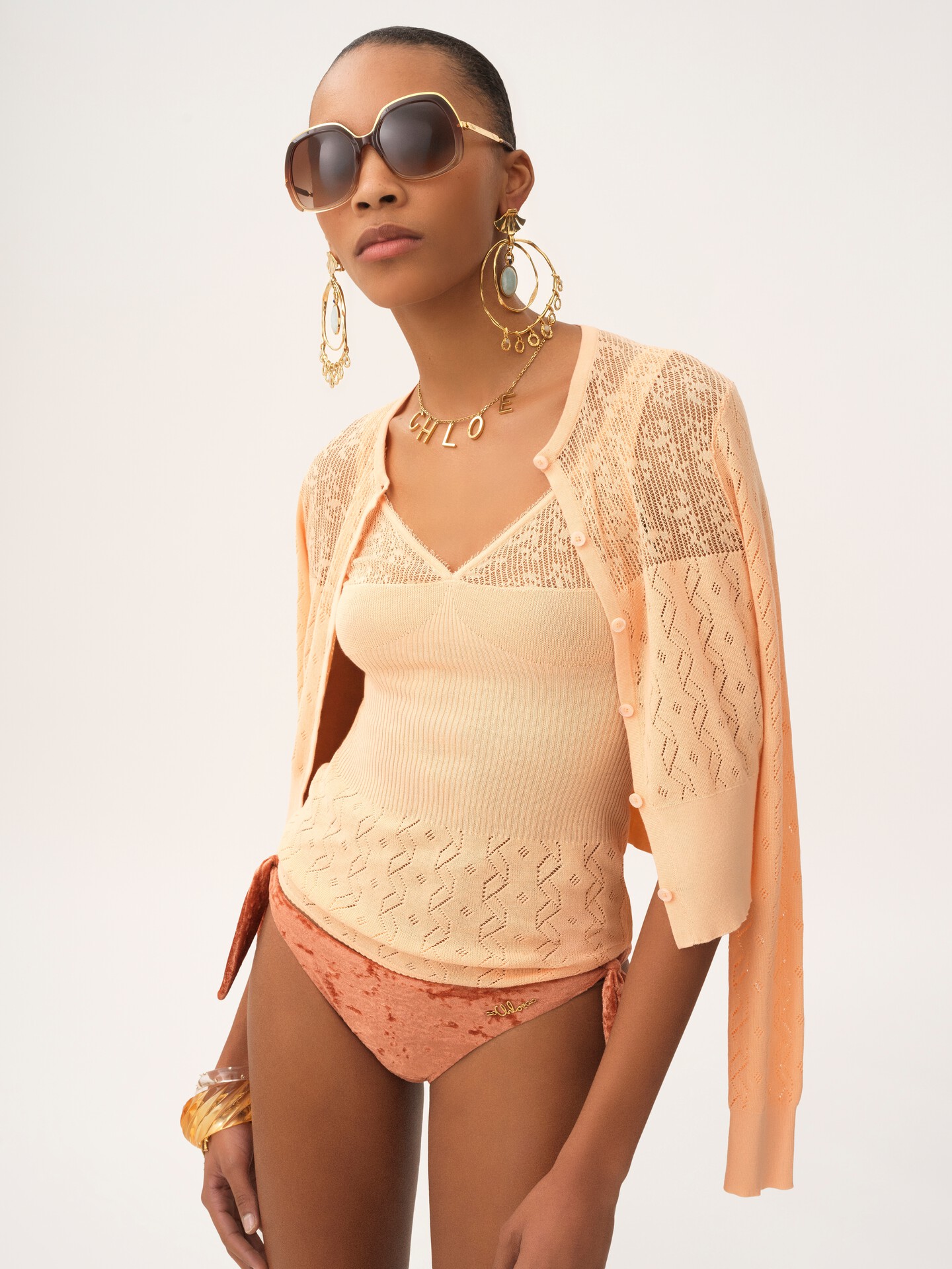 Twin set in cotton knit - 4