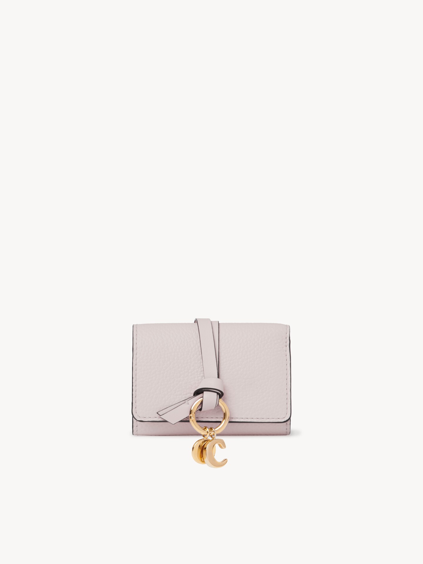 Mini Alphabet tri-fold in grained leather - 2