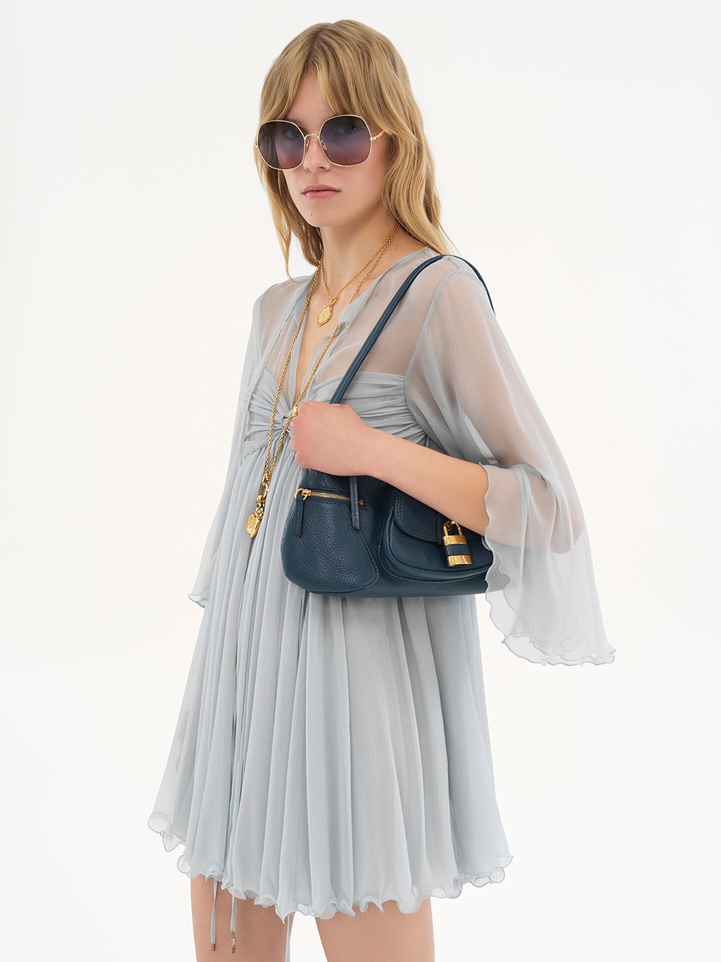 The 99 shoulder bag in grained leather - 16
