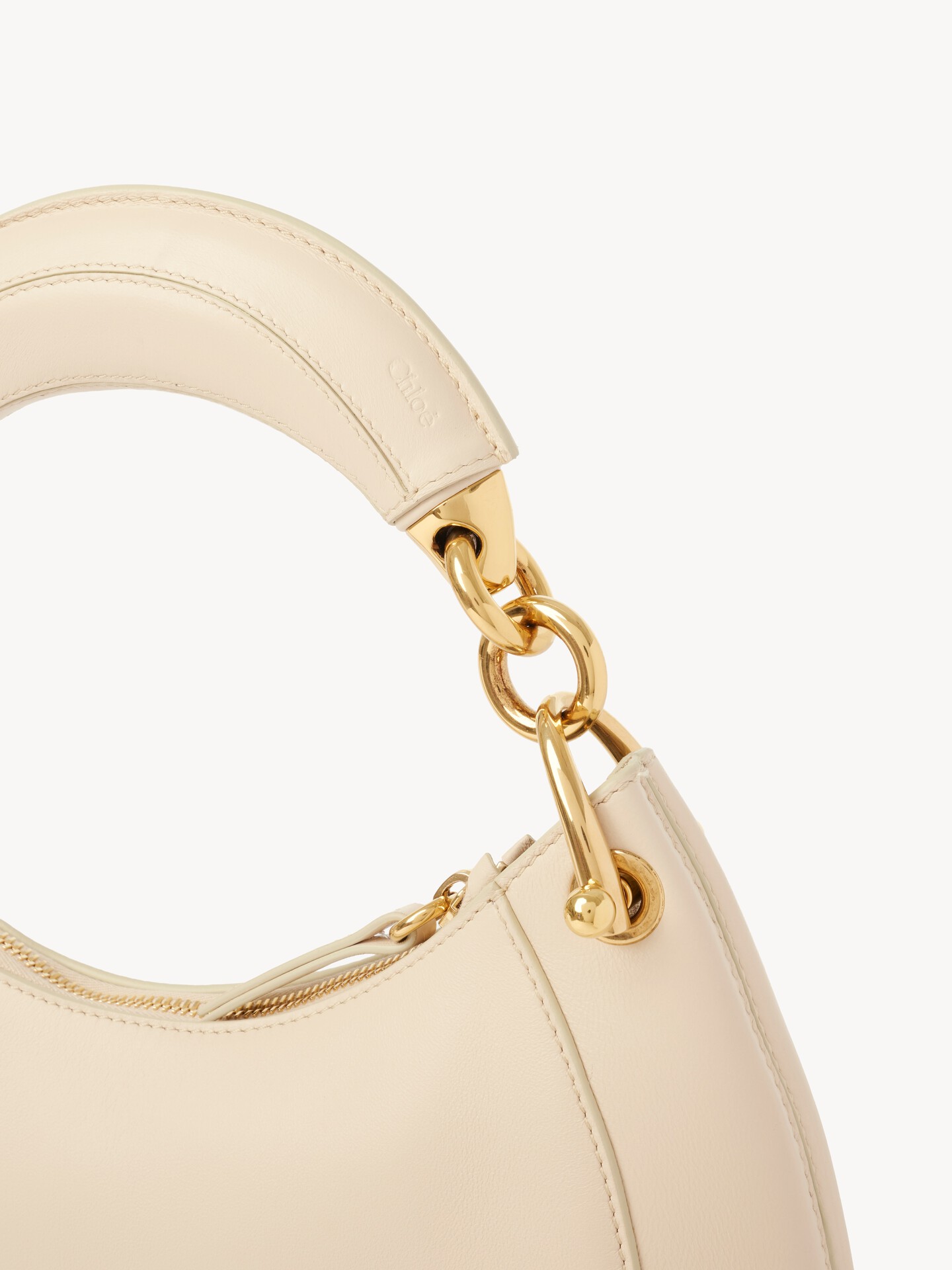 Small Chlo&eacute; Banana zipped hobo bag in soft leather - 6