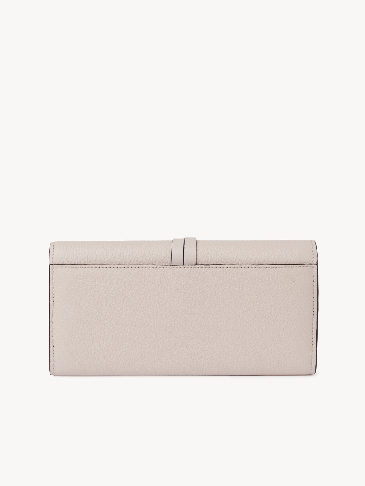 Alphabet wallet with flap in grained leather - 3